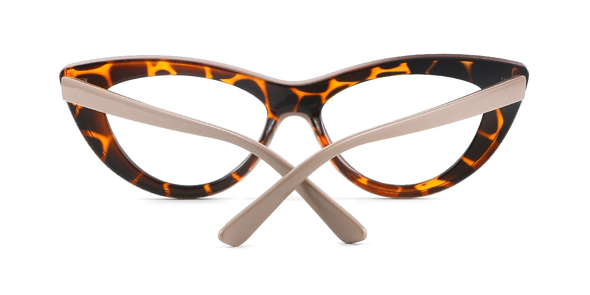 Tortoiseshell Cateye Simple Classic Custom Engraving Eyeglasses | WhereLight