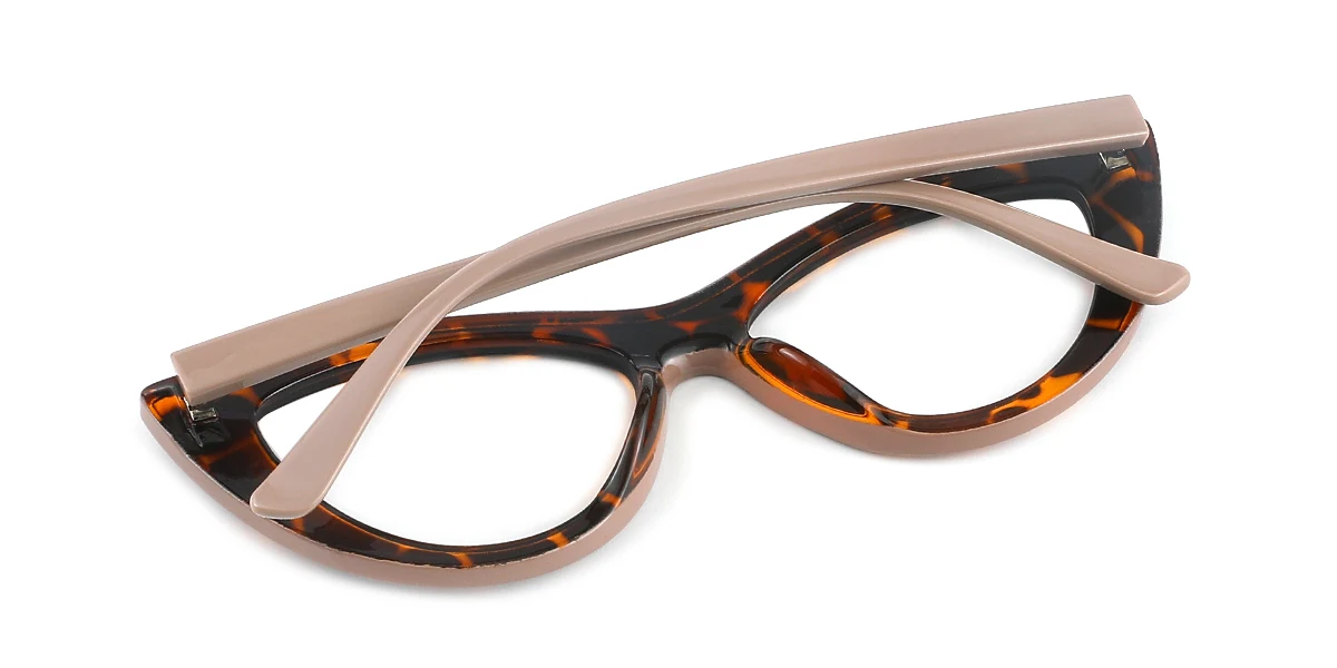 Tortoiseshell Cateye Simple Classic Custom Engraving Eyeglasses | WhereLight