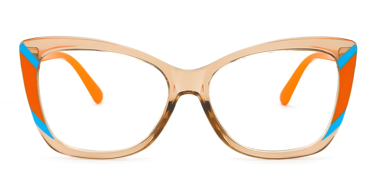 Brown Cateye Unique  Eyeglasses | WhereLight