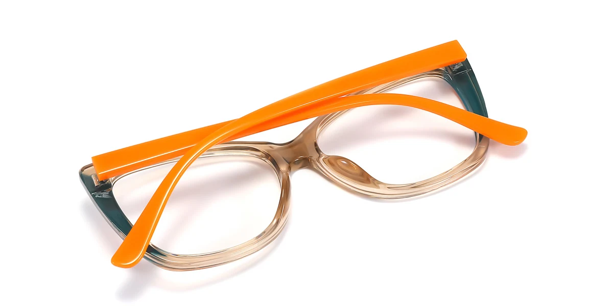 Brown Cateye Unique  Eyeglasses | WhereLight