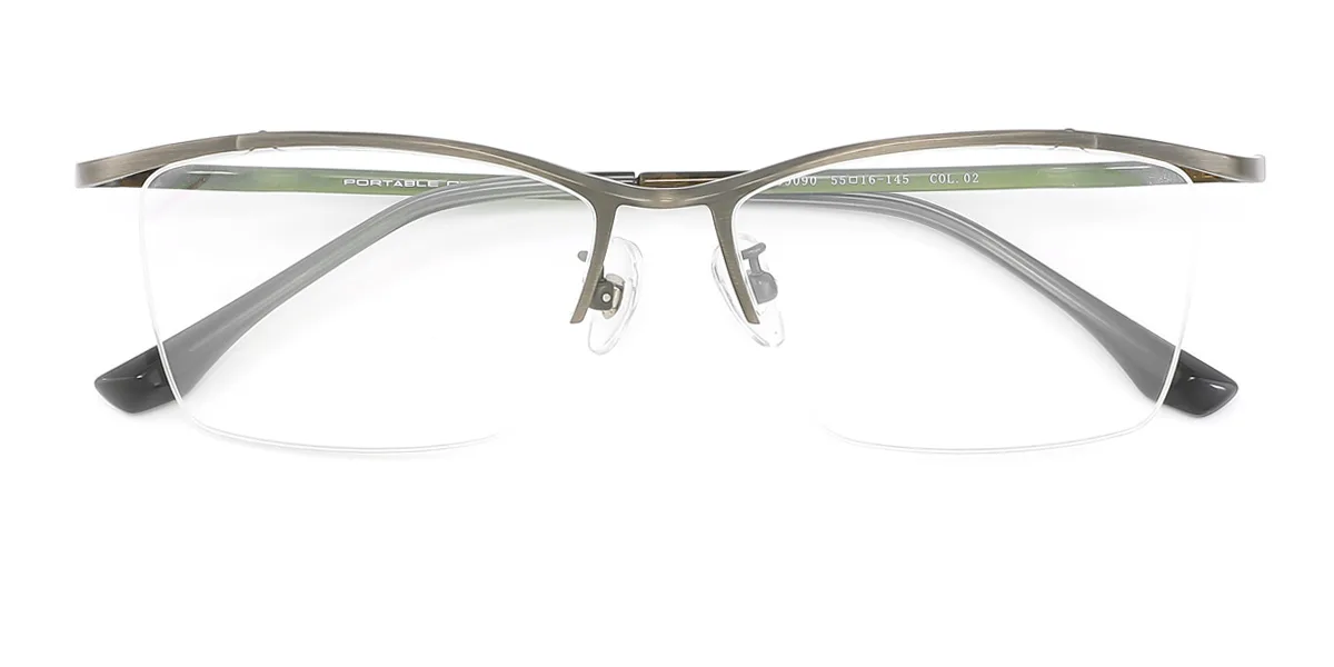 Brown Rectangle Unique Gorgeous Custom Engraving Eyeglasses | WhereLight