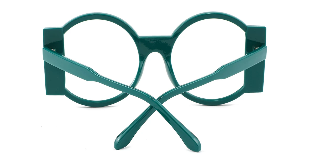 Green Round Gorgeous  Eyeglasses | WhereLight