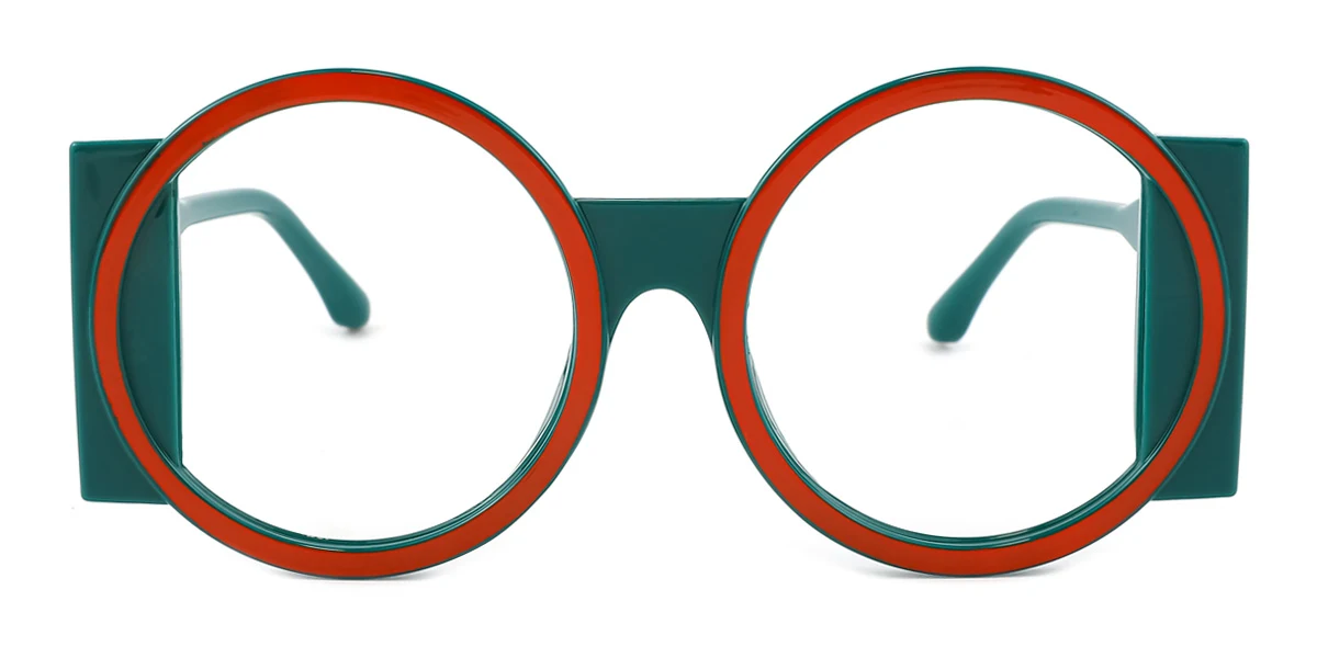 Green Round Gorgeous  Eyeglasses | WhereLight