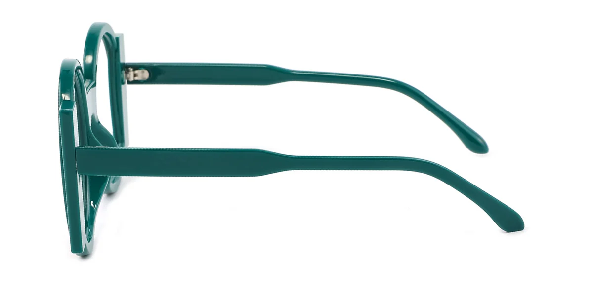 Green Round Gorgeous  Eyeglasses | WhereLight