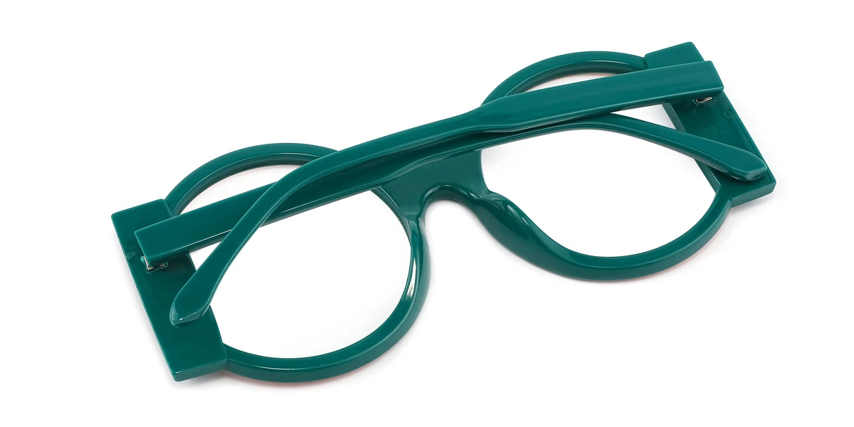 Green Round Gorgeous  Eyeglasses | WhereLight