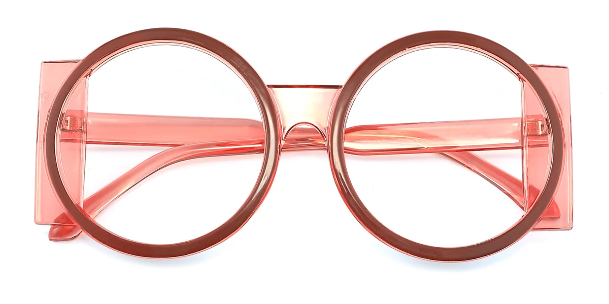 Pink Round Gorgeous  Eyeglasses | WhereLight