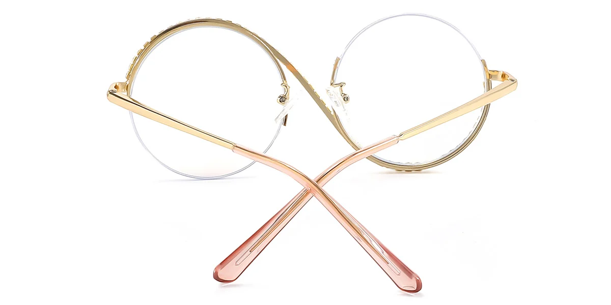 Pink Round Unique  Eyeglasses | WhereLight