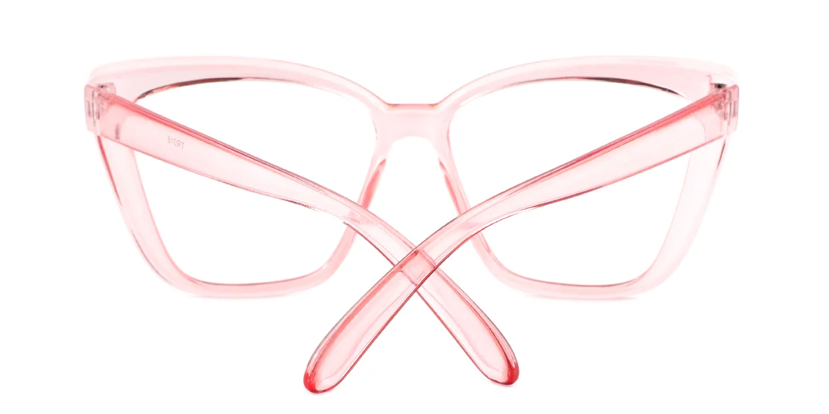 Pink Cateye Simple Custom Engraving Eyeglasses | WhereLight