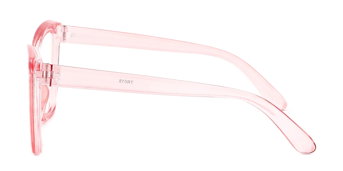 Pink Cateye Simple Custom Engraving Eyeglasses | WhereLight