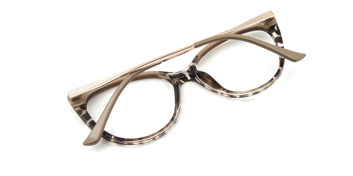 Tortoiseshell Cateye Oval Classic Retro Unique Gorgeous Spring Hinges Eyeglasses | WhereLight