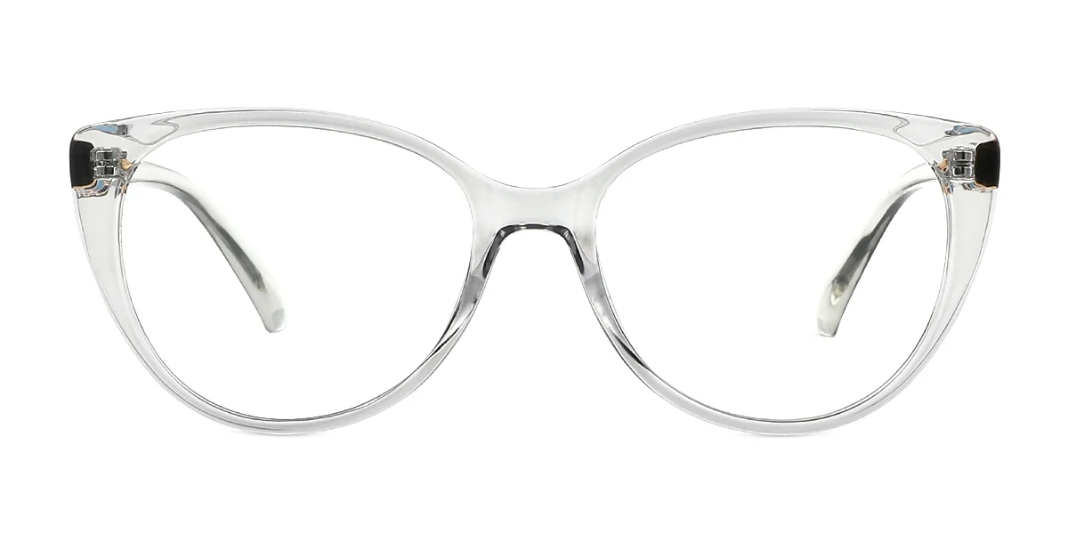 Grey Cateye Classic Retro Custom Engraving Eyeglasses | WhereLight