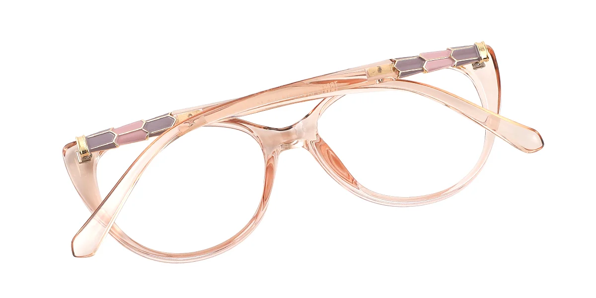 Pink Cateye Classic Retro Custom Engraving Eyeglasses | WhereLight