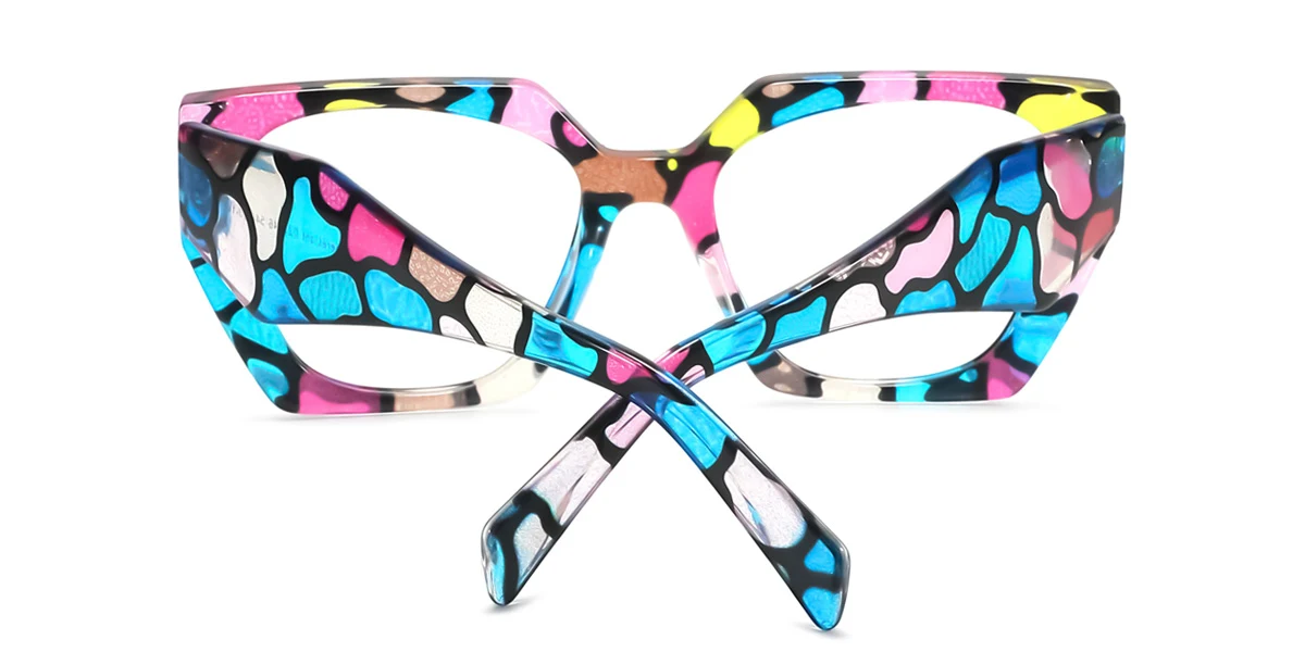 Floral Cateye Unique Custom Engraving Eyeglasses | WhereLight