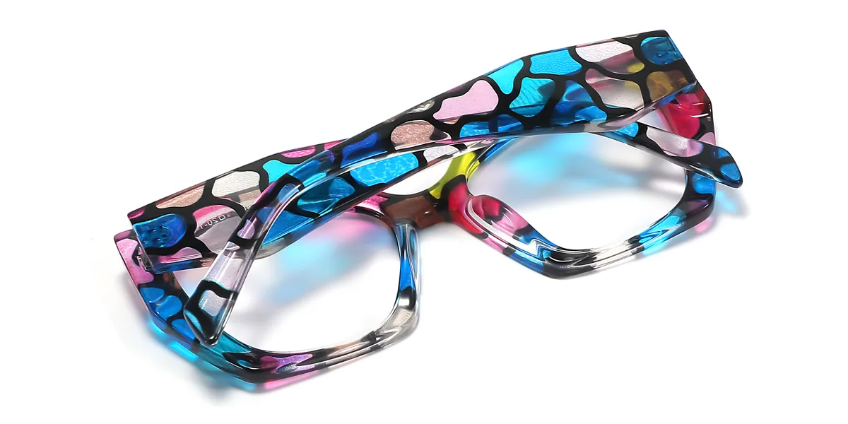 Floral Cateye Unique Custom Engraving Eyeglasses | WhereLight