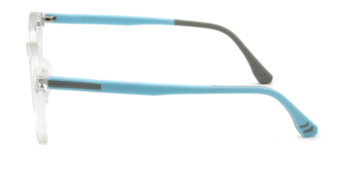 Clear Rectangle Oval Simple Classic Retro Sports Super Light Custom Engraving Eyeglasses | WhereLight