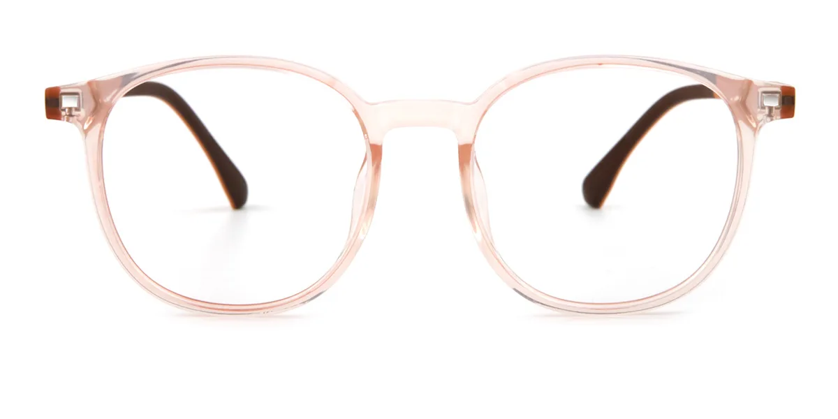 Orange Rectangle Oval Simple Classic Retro Sports Super Light Custom Engraving Eyeglasses | WhereLight