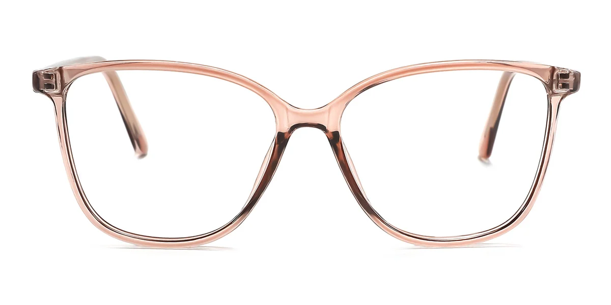 Brown Rectangle Simple Classic Custom Engraving Eyeglasses | WhereLight