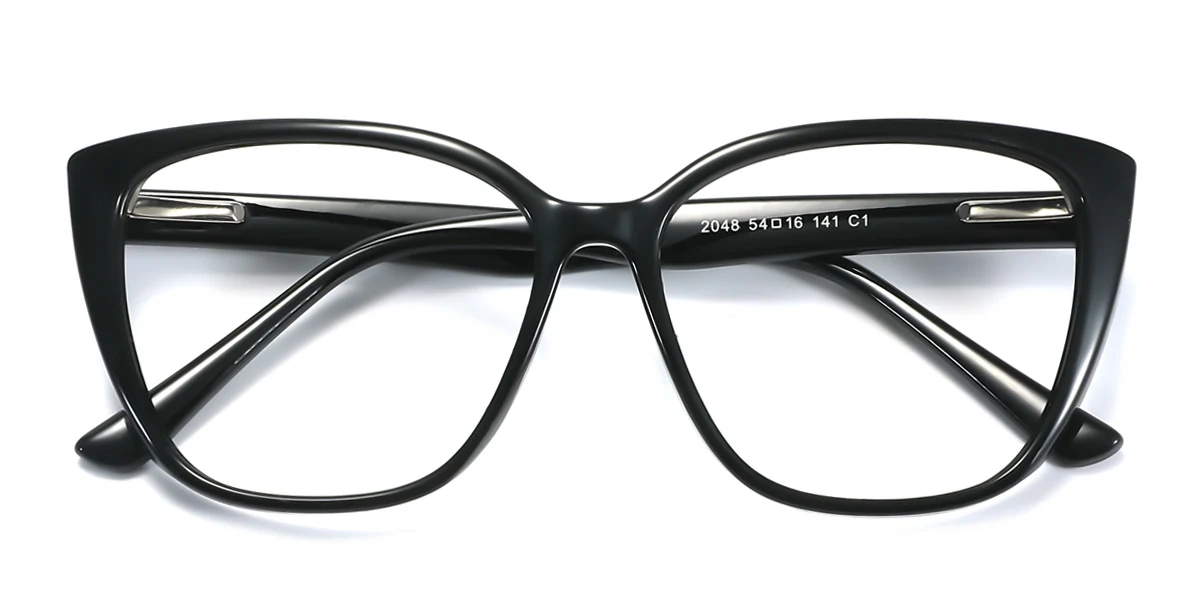 若者に人気のブランド Black Cat-eye Simple Spring Hinges Eyeglasses | WhereLight 香水(ユニセックス)