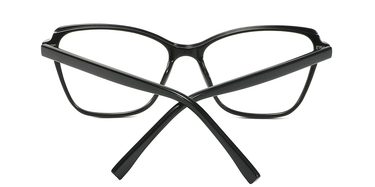 White Cateye Simple Classic Spring Hinges Eyeglasses | WhereLight