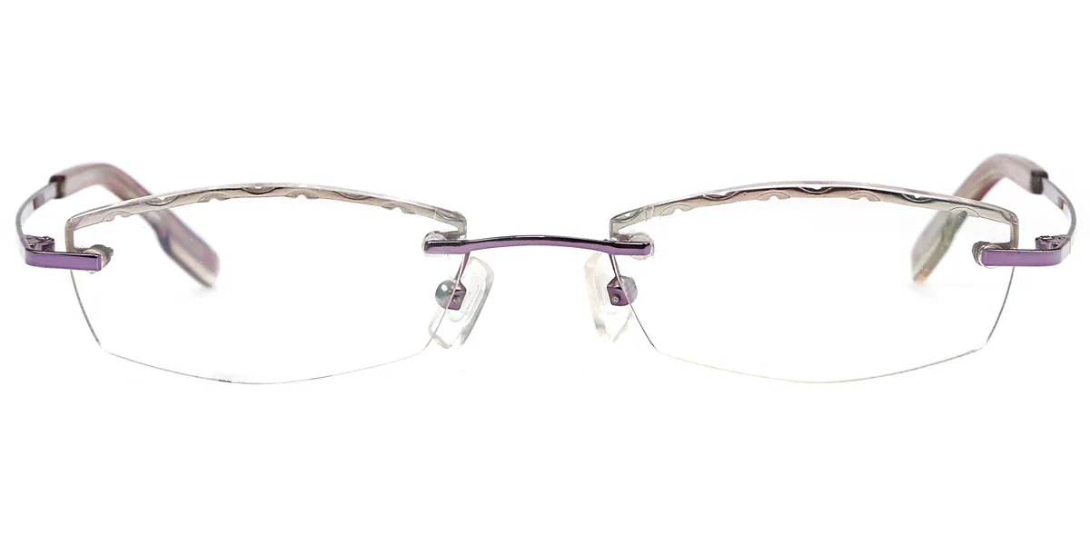 Purple Irregular Simple  Eyeglasses | WhereLight