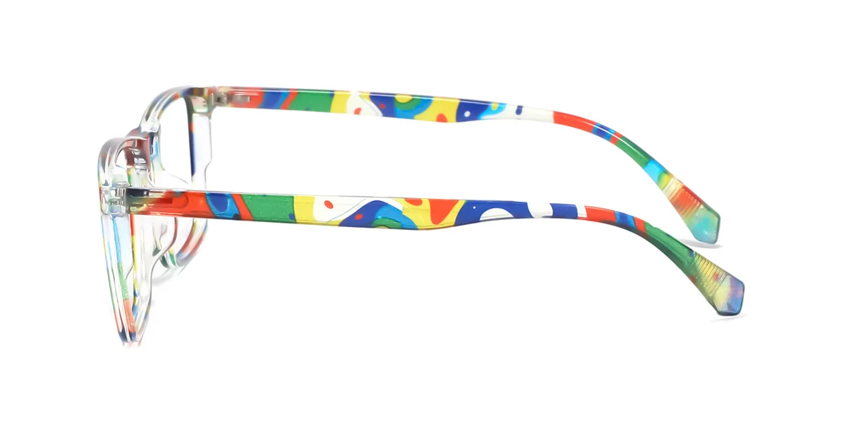 Multicolor Rectangle Classic Unique Custom Engraving Eyeglasses | WhereLight