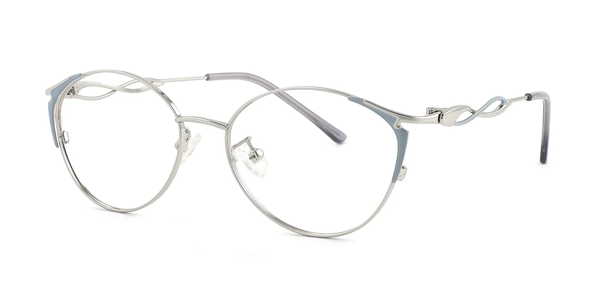 Blue Cateye Unique Gorgeous  Eyeglasses | WhereLight