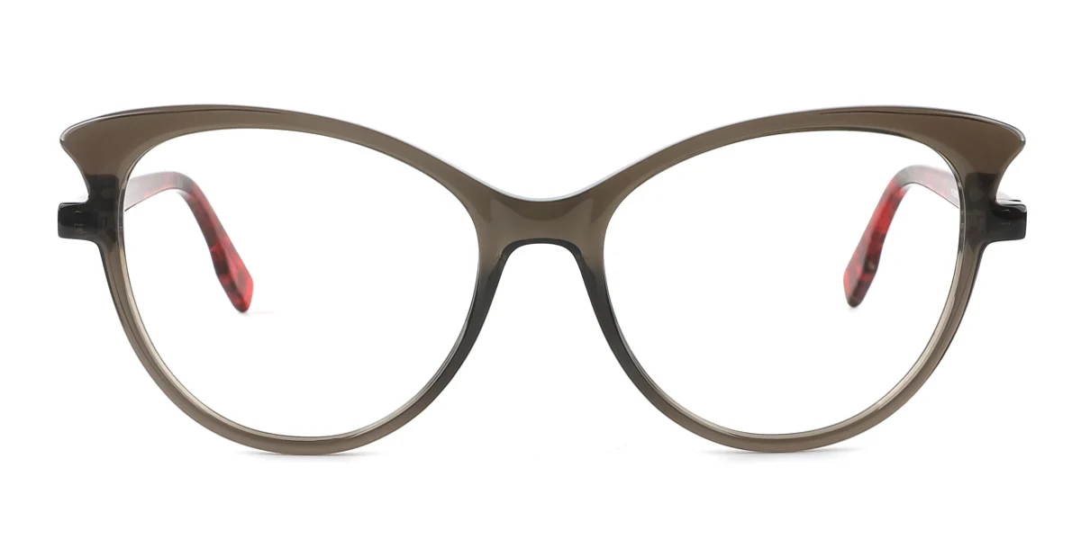 Grey Cateye Gorgeous Spring Hinges Eyeglasses | WhereLight