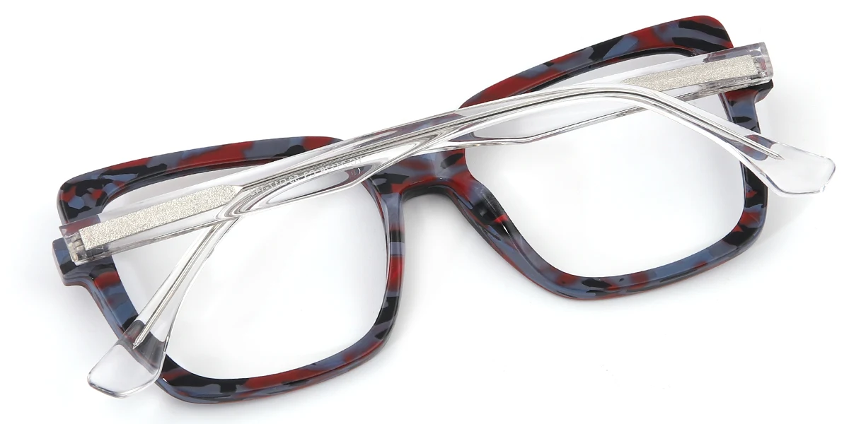 Floral Cateye Geometric Retro Unique Spring Hinges Custom Engraving Eyeglasses | WhereLight