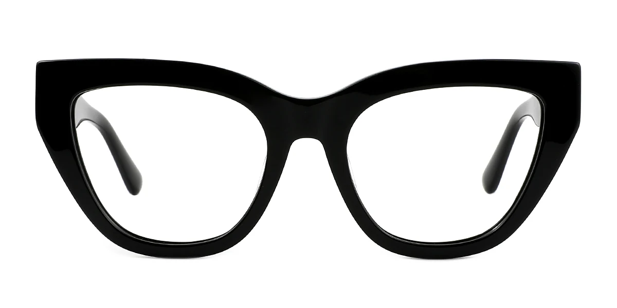 Black Cateye Classic Retro  Eyeglasses | WhereLight