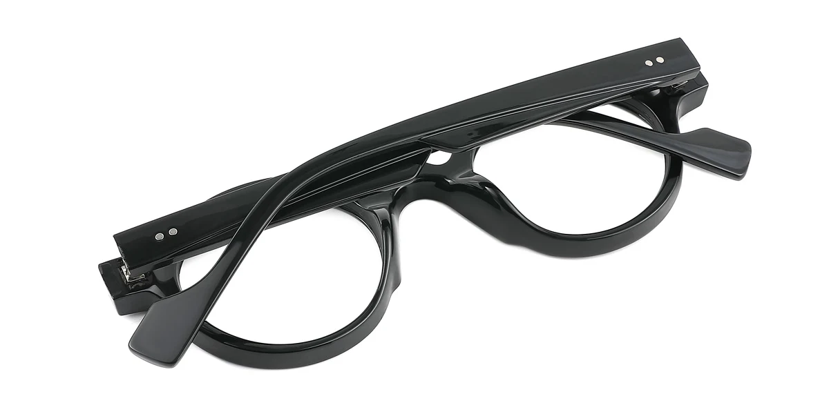 Black Round Unique Gorgeous  Eyeglasses | WhereLight