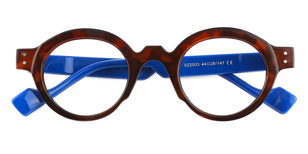 Blue Round Unique Gorgeous  Eyeglasses | WhereLight