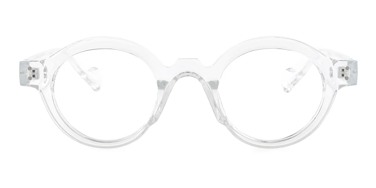 Clear Round Unique Gorgeous  Eyeglasses | WhereLight