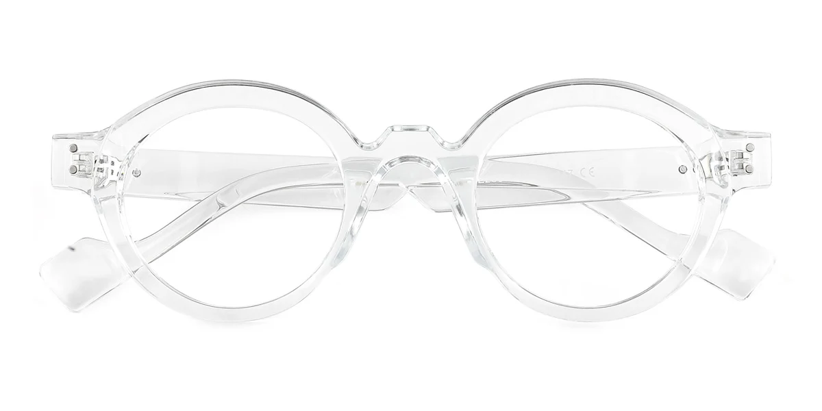 Clear Round Unique Gorgeous  Eyeglasses | WhereLight