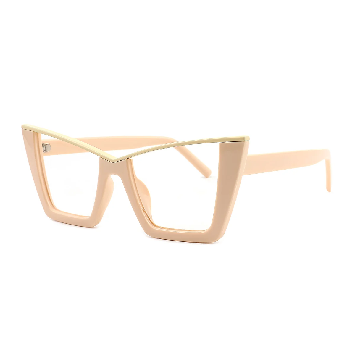 Yellow Spectacles Yellow Cat-eye Gorgeous Business Balance Eyeglasses | WhereLight