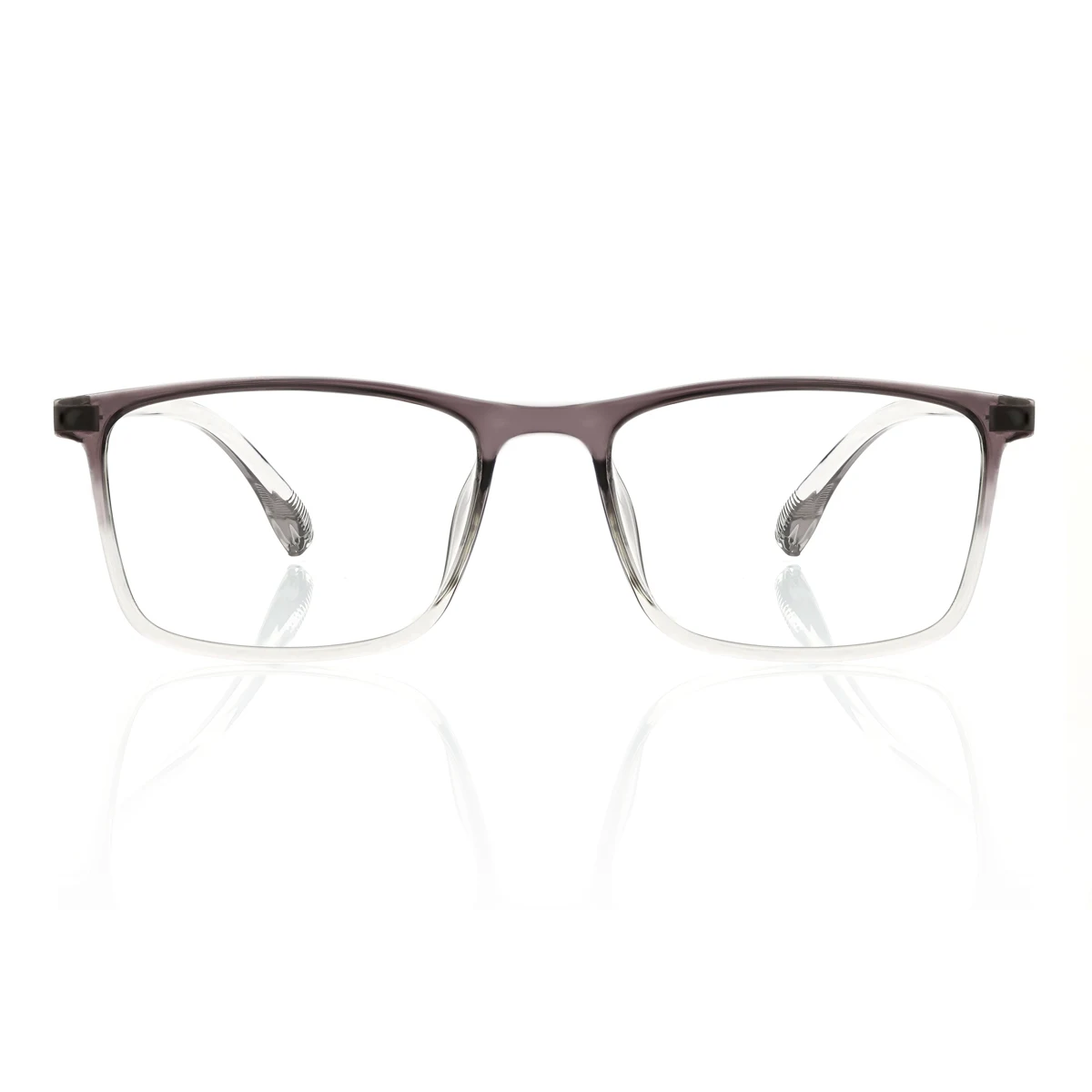 Frame Color:gray Grey Rectangle Daily Super Light Eyeglasses | WhereLight