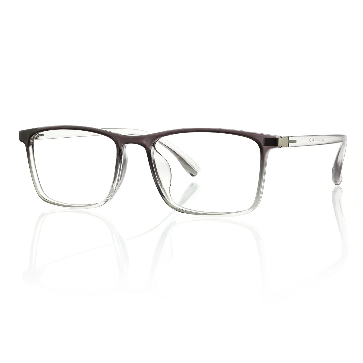 Frame Color:gray Grey Rectangle Daily Super Light Eyeglasses | WhereLight